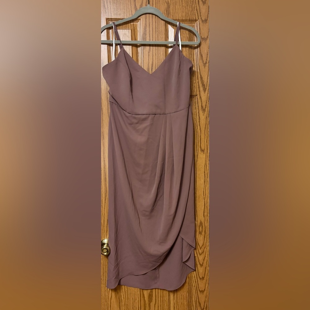 Lulus Reinette Mauve Purple Midi Dress